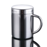 Толстая сталь из нержавеющей стали детская чашка водяной чашки рта с крышкой стакана на заказ начальной школы, сопровождающие чашку 304 чашки