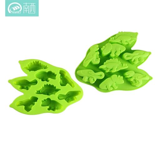 Юго -западный инструмент для выпечки 7 Big Dinosaurs Cake Rice Cake Food Silicone Silicone Dold