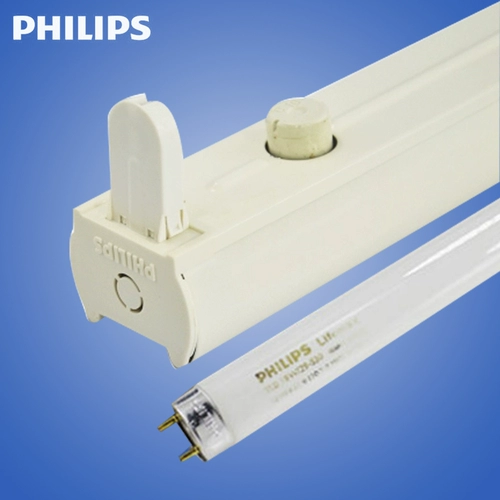 Philips, лампа дневного света, кронштейн, люминесцентная электронная линейная лампа, 8 шт, 18W, 30W, 36W, полный комплект