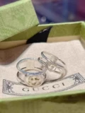 Gucci, кольцо, эмаль подходит для мужчин и женщин для влюбленных, новая коллекция