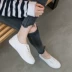2018 mùa xuân mới breathable giày vải nữ một bàn đạp giày lười giày nhỏ màu trắng sinh viên Hàn Quốc phiên bản của hoang dã giày thường