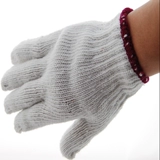 Хлопковые трикотажные рабочие износостойкие универсальные белые перчатки