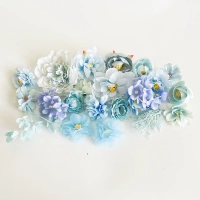 Коралловый, в цветочек