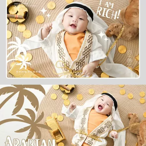 Малышки на вершине арабской головы шарф