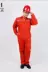 Tùy chỉnh 
            màu đỏ cam phản quang quần áo làm việc một mảnh phù hợp với nam mùa xuân và mùa thu dày dài tay quần áo bảo hiểm lao động sửa chữa ô tô quần áo bảo hộ phi hành đoàn 