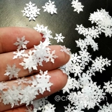 Кремовые белые серебряные блестки для ногтей, эпоксидная смола, слайм для контуринга, со снежинками, «сделай сам»