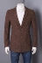 Romeo nam mùa thu đông thời trang thiết kế khâu phù hợp với cổ áo áo khoác nam kinh doanh áo khoác giản dị Áo khoác D4V006 măng tô nam Áo len