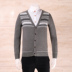 Romeo nam thời trang mùa xuân V-Cổ tinh tế retro jacquard nam đan áo len Z3D321 Cardigan