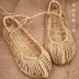 Handmade đan gai dầu truyền thống đỏ quân đội bao gồm tất cả retro thủy triều mùa hè thoáng khí dép nam dép truyền thống cải tiến dép - Sandal giày dior nam Sandal