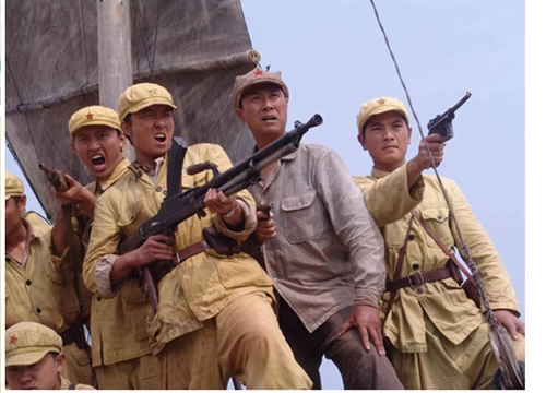 50 -стильная добровольца военная форма взрослая земля Земля Желтая старая модная освободительная армия Анти -US AID Северная Корея Красный Восьмой маршрут