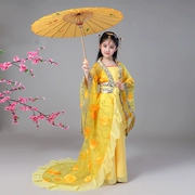 Em bé chaise longue đuôi bé Tang nữ công chúa cổ tích Hanfu Niangniang sân khấu trình diễn catwalk - Trang phục