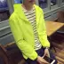 Mùa hè Hàn Quốc phiên bản của mỏng giản dị rắn màu sinh viên áo khoác nam xu hướng giản dị đẹp trai Slim sun áo bảo vệ Áo khoác