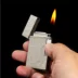 Âm thanh siêu mỏng nhẹ tùy chỉnh bên làm bánh xe trượt lửa lửa ngọn lửa cá tính kim loại sáng tạo chữ quà tặng nam Bật lửa