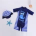 Trẻ em của bé baby baby một mảnh áo tắm 0 nam giới và phụ nữ 1 trẻ em 2 mặt trời bảo vệ 3 tuổi dính liền 6-12 tháng cậu bé áo tắm chống nắng cho bé Đồ bơi trẻ em