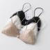 Cao cấp tùy chỉnh ~ Nhật Bản Rongchuan matte kết cấu lụa bra ống top sexy tam giác cup bikini đồ lót