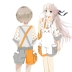 Quần áo anime Natsume bạn bè tài khoản mèo giáo viên khoảng hai nhân dân tệ COS áo phông dễ thương bib nữ mùa hè - Carton / Hoạt hình liên quan