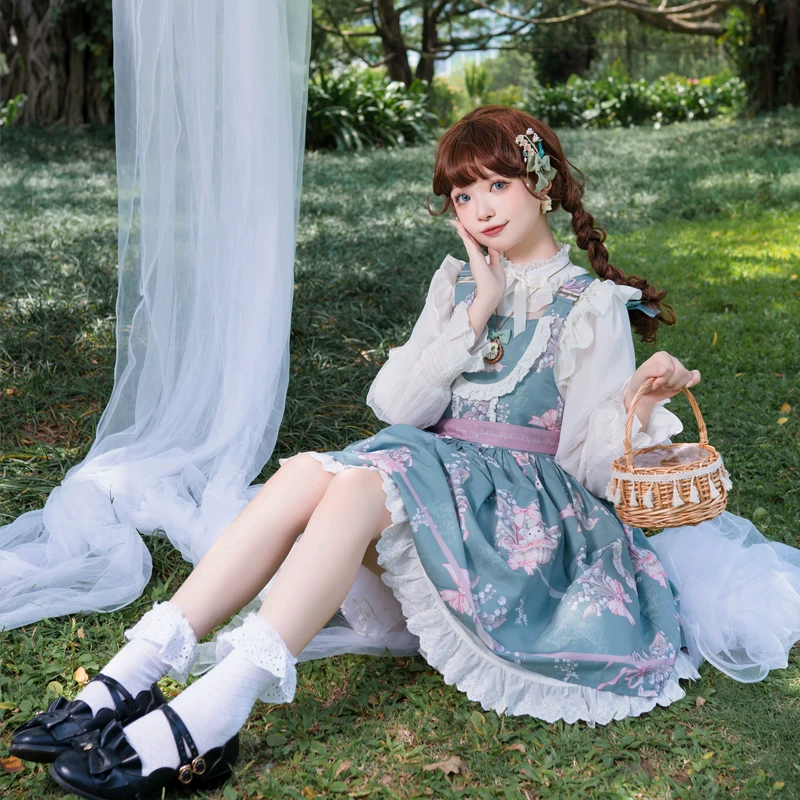 Очаровательное свежее подлинное платье, стильLolita