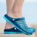 Huang Baodong lỗ dép đi trong nhà không trượt dép của nam giới thủy triều mùa hè giày bãi biển vài dép nam giới và phụ nữ dép và dép Hàn Quốc phiên bản của xu hướng