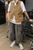 Áo vest retro Nhật Bản dụng cụ đa năng vest nam và nữ hoang dã áo khoác lỏng Ami Ami áo vest thương hiệu thủy triều - Dệt kim Vest