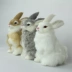 Mô phỏng thỏ rogue thỏ mẫu thỏ thật thỏ thủ công thỏ lớn thỏ trắng nhỏ thỏ trắng ba màu tùy chọn và miễn phí vận chuyển bộ đồ chơi búp bê Đồ chơi gia đình