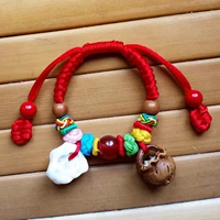 Детский браслет для новорожденных, цвета киновари