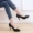 Giày làm việc chính thức của Yunying Baili Nữ Đen Đen giày cao gót, giày cao gót mịn, giày đơn giày mềm mại giày chuyên nghiệp giày chuyên nghiệp 