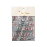 Склейка для гвоздей тисненой пустого бабочки роза ретро -популярное барокко новое мастерство Aurora Laser Sticker Flower