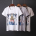 Mùa hè nam ngắn tay t-shirt vòng cổ Trung Quốc phong cách in ấn quần áo thanh niên nửa tay áo của nam giới xu hướng thời trang T-Shirt 9108 áo phông nam tay ngắn có cổ Áo phông ngắn