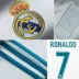 Real Madrid jersey 17-18-19 nhà nữ ngắn tay tùy chỉnh quần áo bóng đá phù hợp với 7th C Ronald đào tạo trẻ em Champions League nam găng tay bắt bóng thủ môn Bóng đá