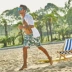 Xu hướng mới của nam giới in quần 4 điểm cỡ lớn quần đi biển Mùa hè quần short giản dị lướt trôi quần áo tắm suối nước nóng - Quần bãi biển