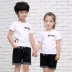 Cha mẹ và con mặc mùa hè 2018 gia đình mới của ba bốn- gia đình nhà bông ngắn tay t- shirt Hàn Quốc phiên bản của cặp vợ chồng phù hợp với