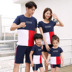 Cha mẹ và con mặc mùa hè 2018 gia đình mới của ba bốn- gia đình đầy đủ bông ngắn tay t- shirt thời trang phù hợp với gia đình Trang phục dành cho cha mẹ và con