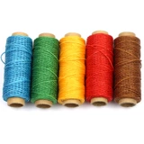 Ручная ручная ручная сплетенная тканая кожаная плоская восковая линия золотая линия 150D восковая линия DIY кожаная полиэфирная восковая линия 22 Цвет