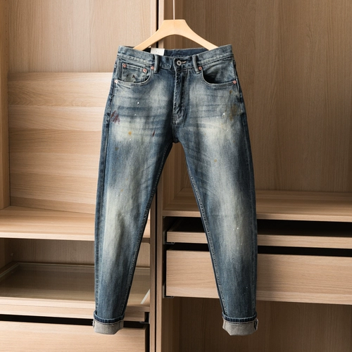 Защитные наушники, летняя лента, модные трендовые универсальные джинсы, Италия, городской стиль, облегающий крой