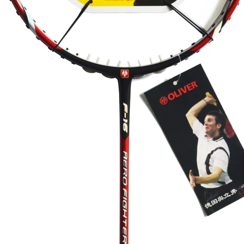 Подлинный Оливер Оливер Оливер углеродного волокна промежуточный наступательный бадминтон Ракетка из одного выстрела джедаи F16/F-16