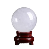 Белый белый кварц из нефрита, украшение, браслет с одной бусиной, мяч для водного поло, природная руда, на удачу