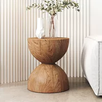 Табурет для пирса из цельного дерева, скандинавский бревенчатый деревянный пирс, несколько украшений из пня, круглый стул для гостиной, дома, деревянный пирс