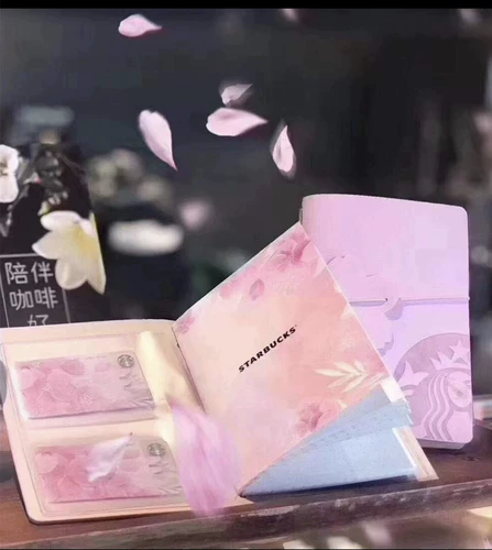 Starbucks, ретро карточная книга, ноутбук, подарочная коробка, русалка