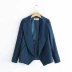 2018 mùa thu mới Hàn Quốc giản dị màu rắn khí chất sang trọng nhỏ phù hợp với nữ phù hợp với áo khoác mỏng dài áo khoác vest nữ Business Suit
