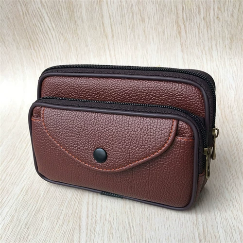 Универсальный мобильный телефон, поясная сумка, ремень, водонепроницаемый чехол, бумажник для пожилых людей, барсетка, из натуральной кожи