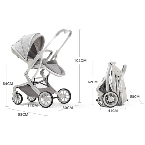 Складная детская коляска с сидением для новорожденных, можно сидеть и лежать