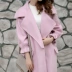 Áo len mùa thu và đông 2016 mới Phiên bản Hàn Quốc của áo khoác len nữ mỏng giảm béo mỏng trong phần dài - Áo Hàn Quốc ao dạ nu thoi trang Áo Hàn Quốc