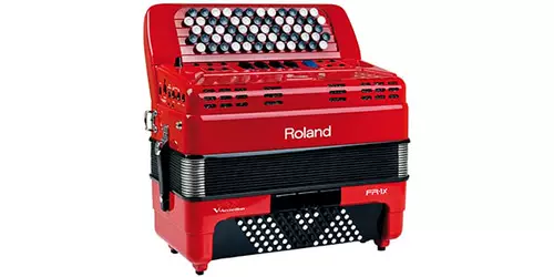 Roland Roland FR-1XB Bayan-Type Accortion Handshage Black Black Bk/Rd Fr1xb