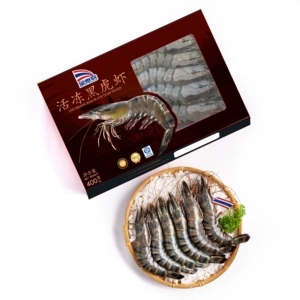 [JINTAI 泰国活冻黑虎虾 400g/盒 12-16条 30-40规格]