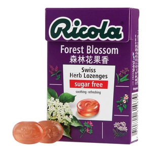 Фруктовые пастилки Ricola Forest Flower (без сахара), 40 г, импортированные из Швейцарии
