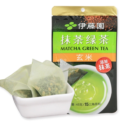 Чай зеленый Itoen Matcha с коричневым рисом (пакетик) 45г