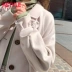 Handu Yishe 2019 thu đông 2018 Học sinh nữ dài Hàn Quốc áo len hai mặt YK9927 - Áo len lót đôi