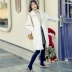Quần áo Handu 2018 mùa đông mới dành cho nữ phiên bản Hàn Quốc của áo khoác len dài màu trơn thông thường MM9564 0919 - Áo khoác dài Áo khoác dài