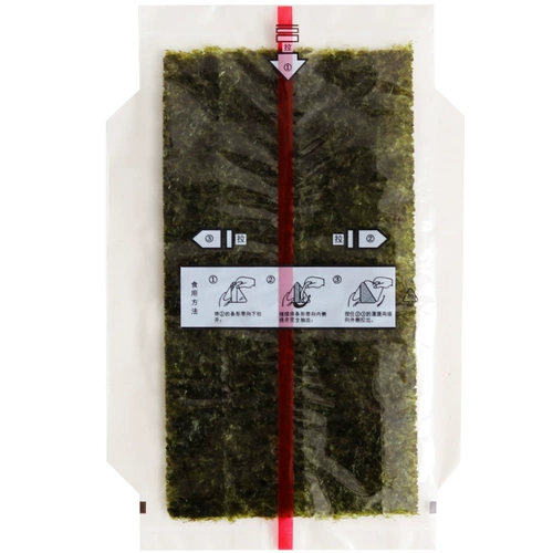 Два -слойная треугольная сумка риса содержит удобство морских водорослей японские рисовые шарики с пакетами из морских водорослей 20 фото