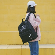 Túi nữ phiên bản tiếng Hàn của Harajuku Nhật Bản đơn giản học sinh trung học thêu chữ ba lô chống thấm nước triều Oxford